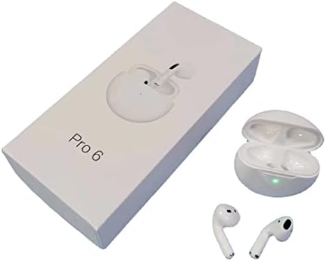 LADUMU Oyun Kulaklıkları Pro6 Hafif Kulaklıklar Taşınabilir Şarj Kutusu ile İnteraktif Android için Koşu için