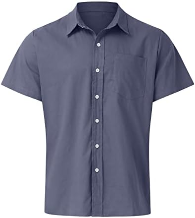 Xiloccer Erkek Moda T Shirt Düğme İş Gömlek Düğün Gömlek Erkekler için Markalı Gömlek erkek Kısa Kollu Gömlek ve Üstleri