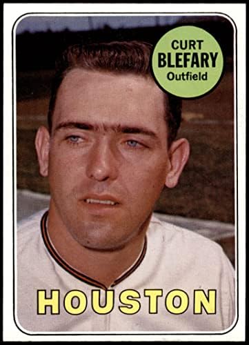 1969 Topps 458 Curt Blefary Houston Astros (Beyzbol Kartı) NM / MT Astros