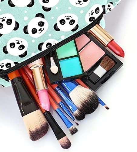 Asılı Seyahat makyaj çantası, Taşınabilir Makyaj Organizatör, Kozmetik Tutucu Fırça Seti, Karikatür Panda Hayvan