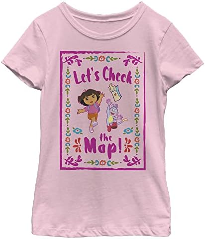 Nickelodeon Dora Explorer Harita Kızlar Kısa Kollu Tee Gömlek